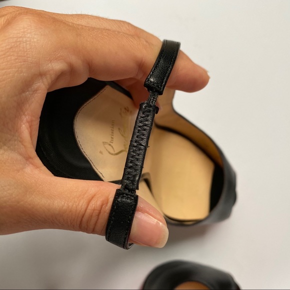 Christian Louboutin Open Toe 39 Black ❤️❤️❤️ - Picture 7 of 7